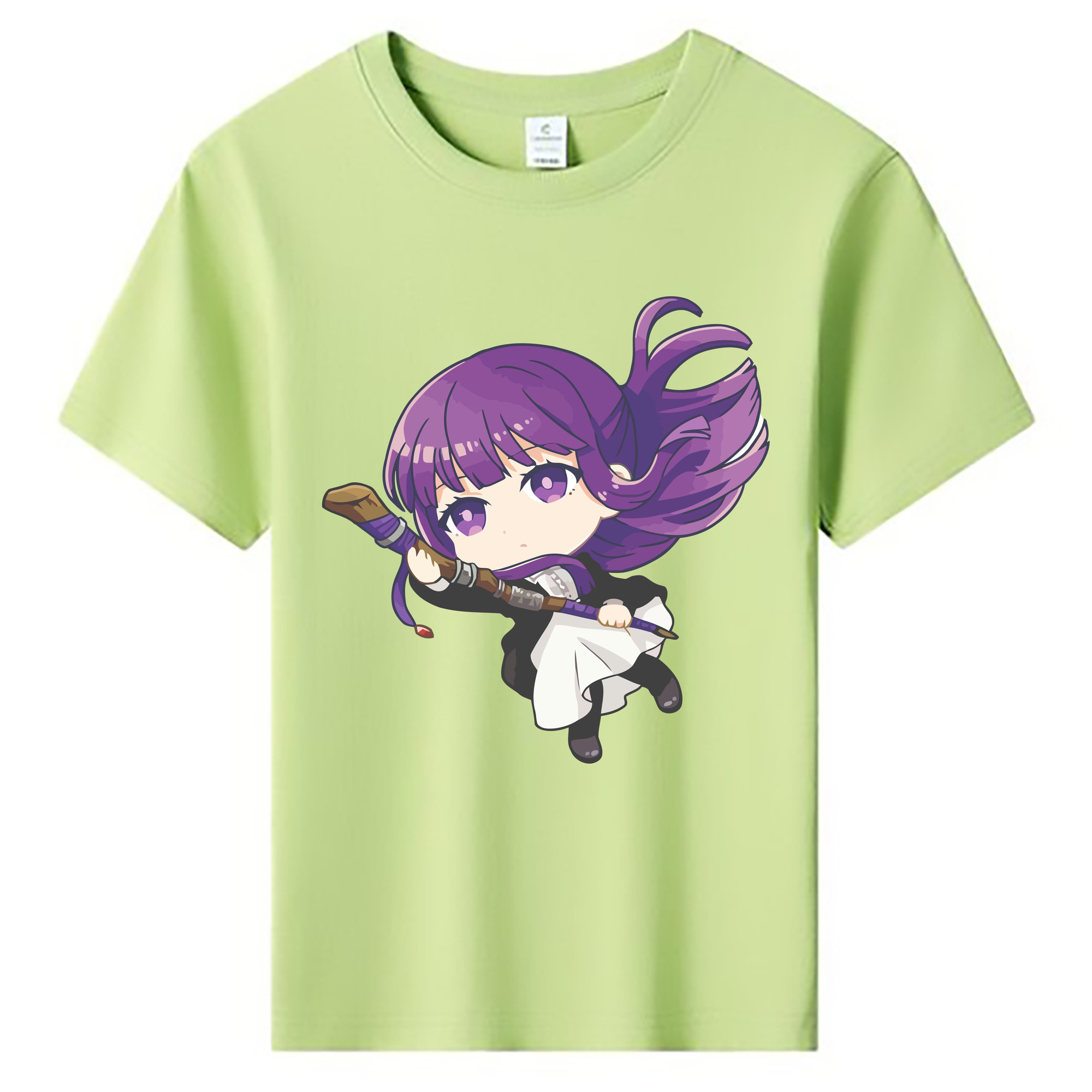 （画像用） 葬送のフリーレン Frieren 綿100％キッズTシャツ（フロントプリント）